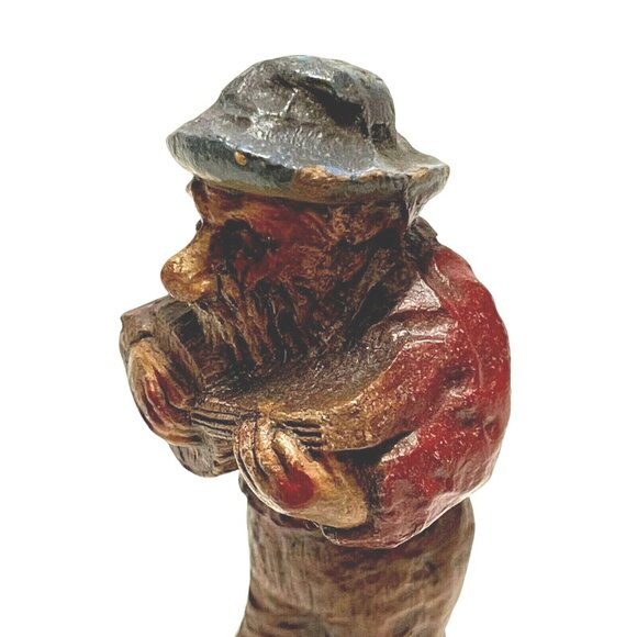 Vintage Syroco 4.5” Hillbilly Band Member Banjo Ben blue hat - Picture 3 of 4